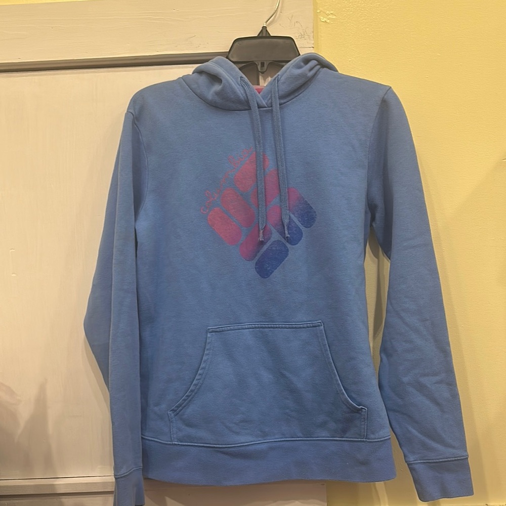 Columbia Blue Hoodie with Logo